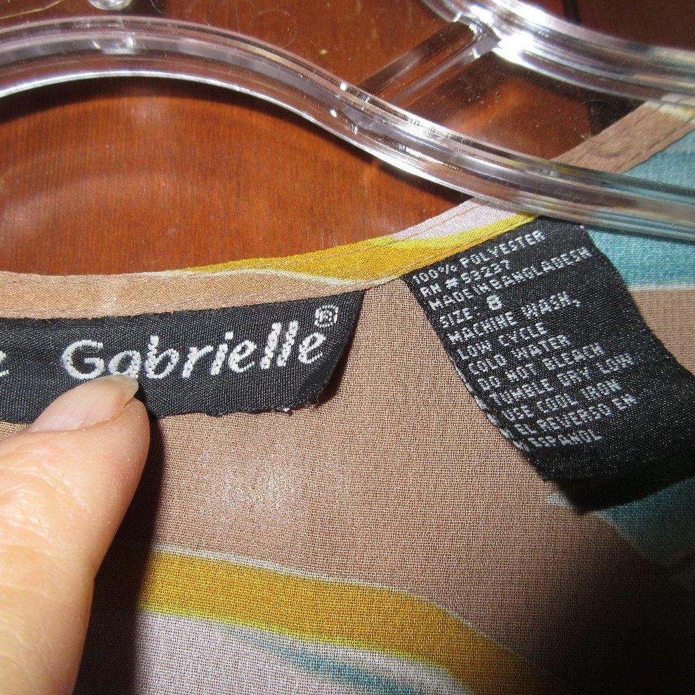 See-Through Open Front Top Open Sleeves Size 8 - image 3